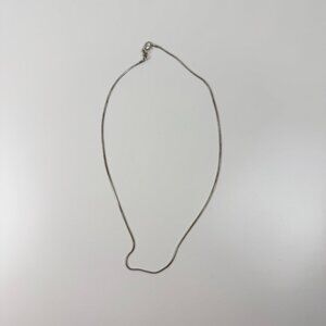 925 Sterling Silver Snake Chain Necklace 20” Unisex Minimalist Layering